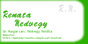 renata medvegy business card